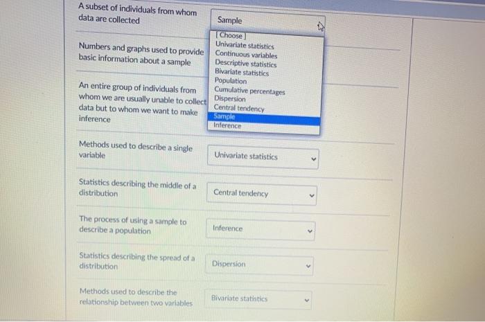 plot Divariate quantitative vs. categorical data Bar Plot Side-by-aide Boxplot Sampling Distribution