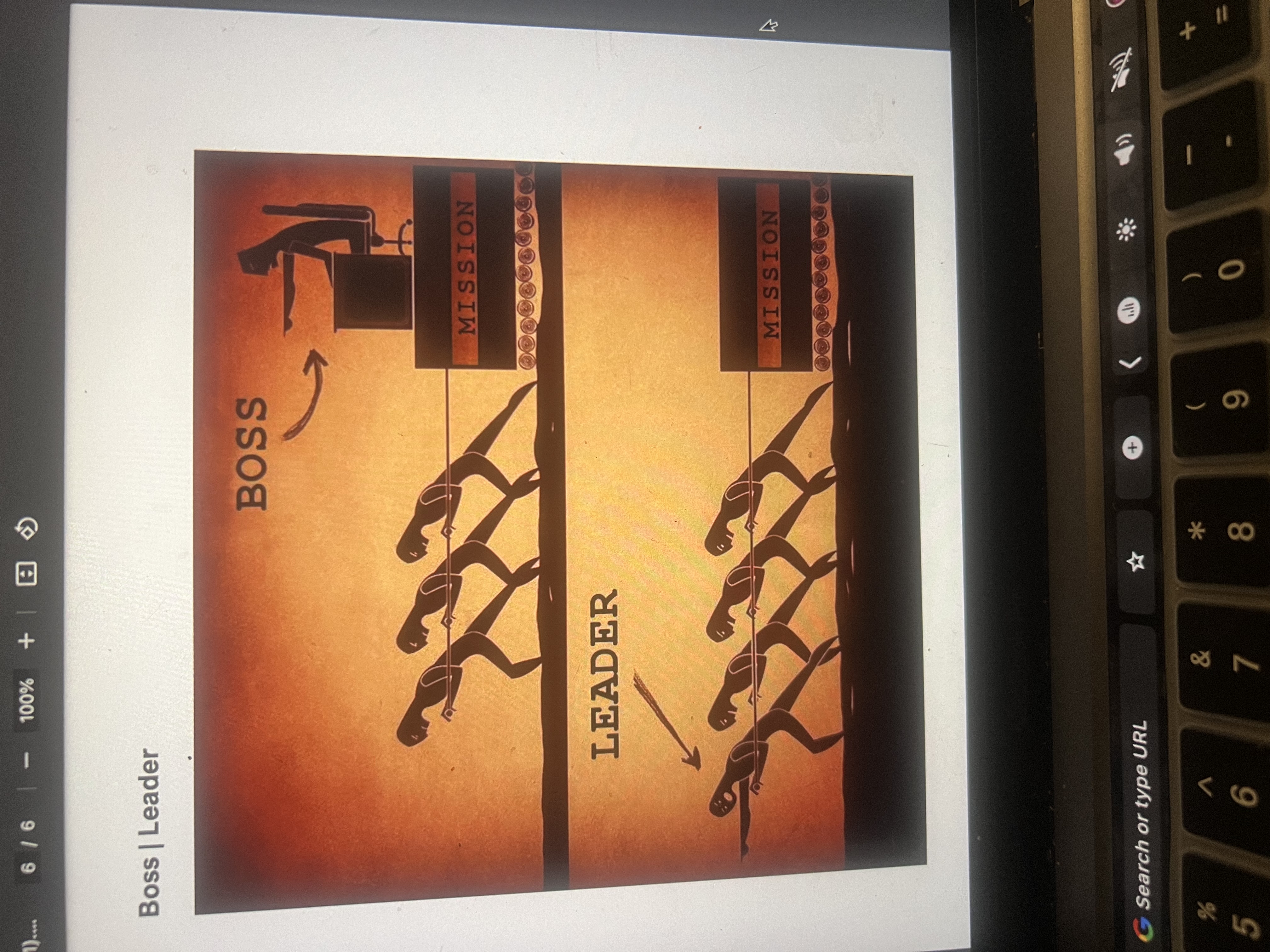 cartoon on the last page. From the point of view of the