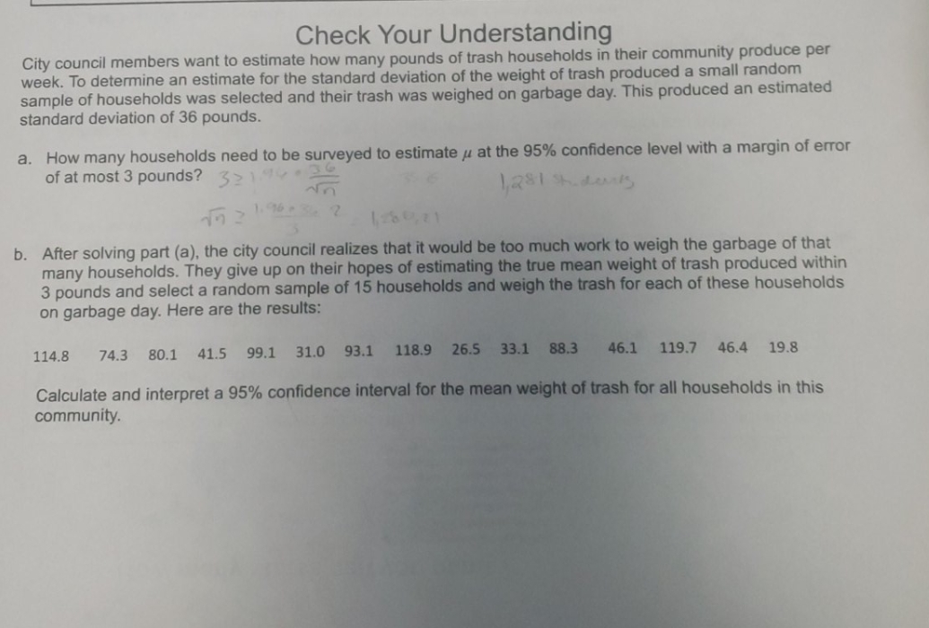 please help with part b. thank you Check Your Understanding City council