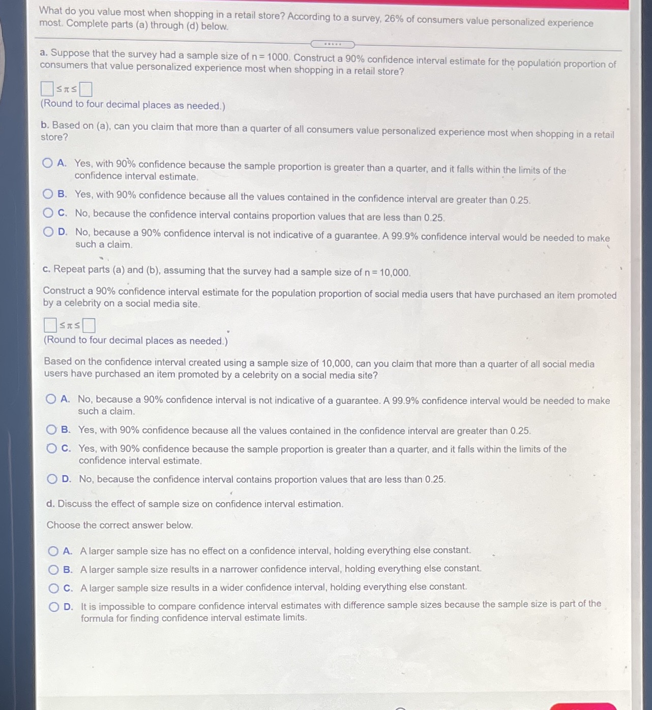  What do you value most when shopping in a retail store?