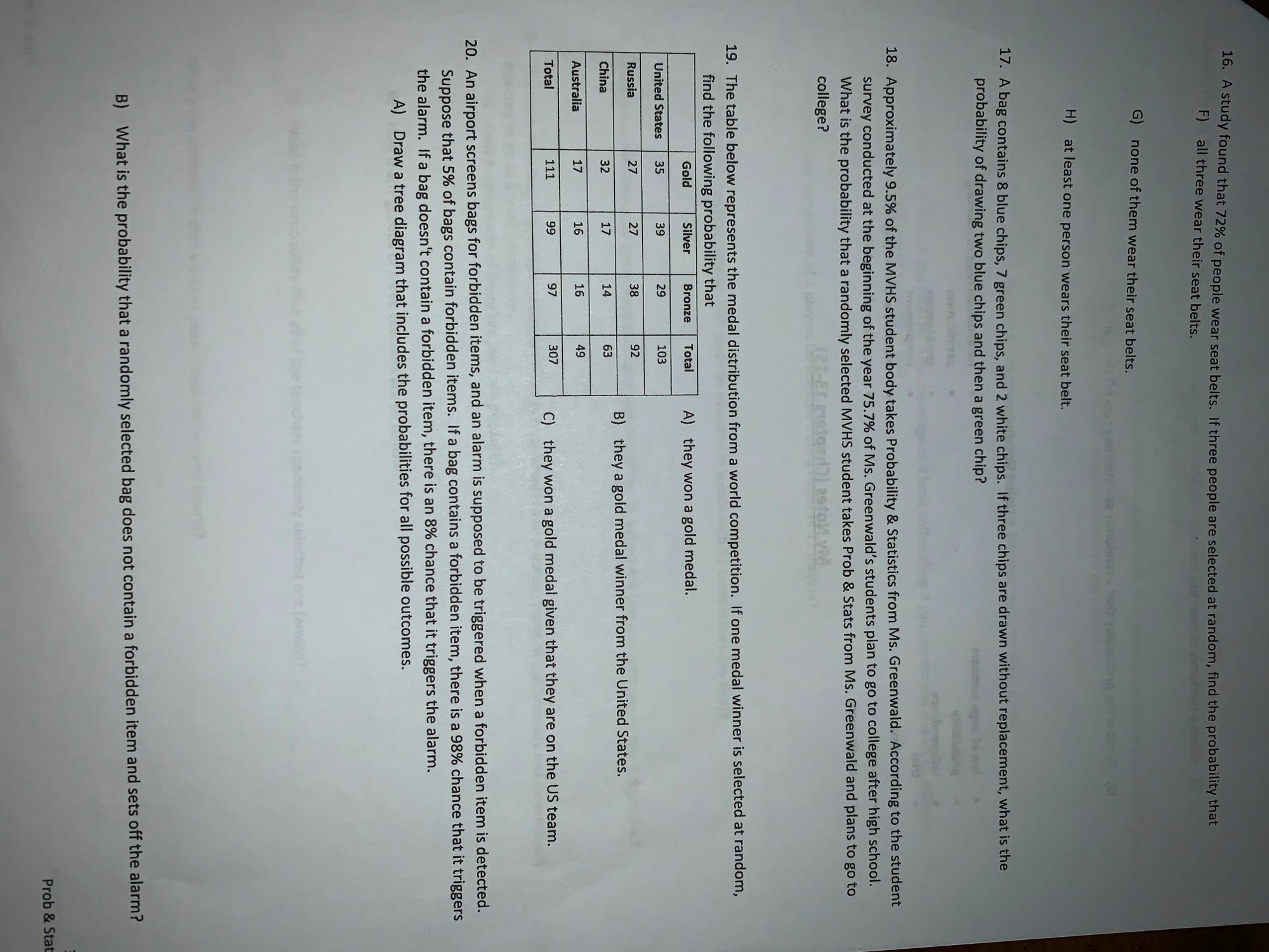 a password. How many passwords are possible if each of the following