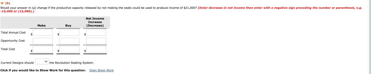faces a number of important decisions that require incremental analysis. One of