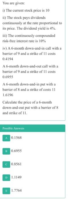 78,71 82.88 Price 85.75 84.90 86.68 88.70 86.18 87.57 The following table