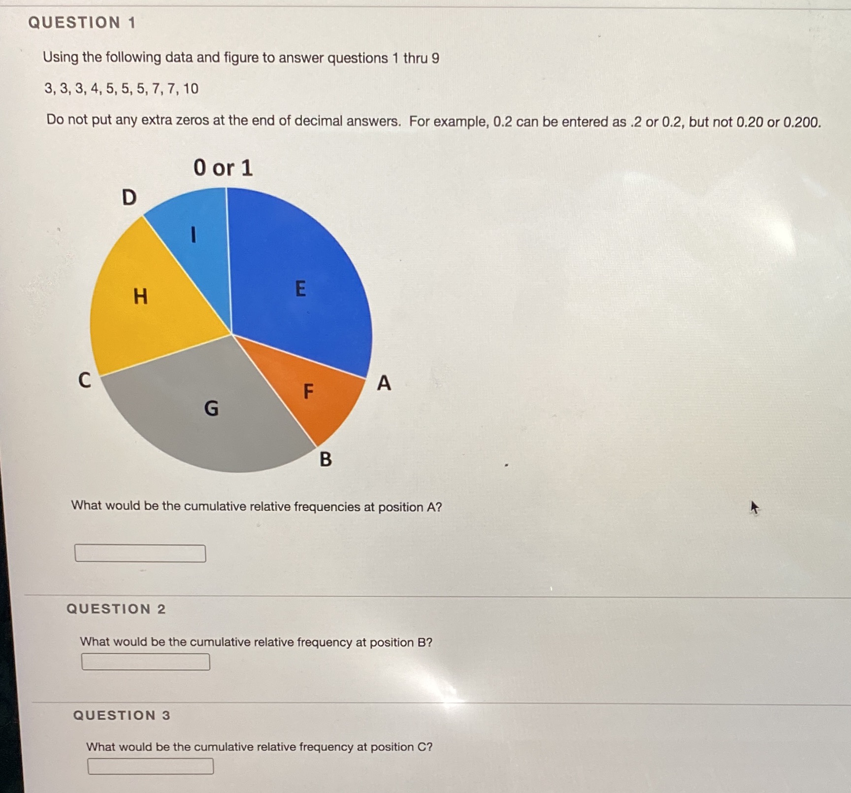 Questions 4-9 go with this graph QUESTION 1 Using the following data