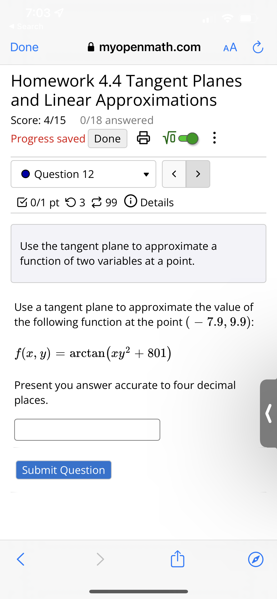 differential of the function f(:n, y) = 4x2 5mg 6y2 at the