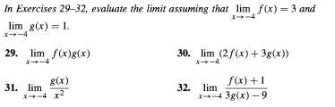 How would I be able to solve these? In Exercises 29-32, evaluate