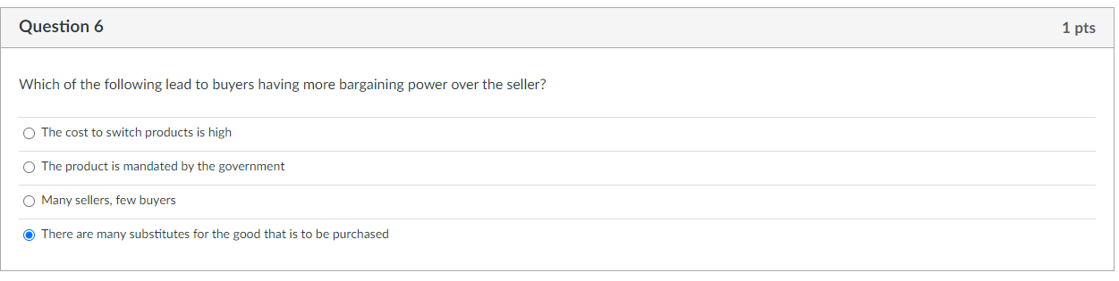 Not sure if this is the correct response Question 6 1 pts