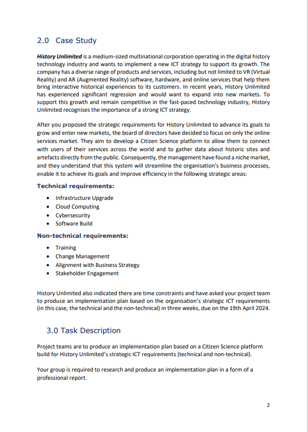 Date: Week 7, Friday 11:55pm 19th April 2024 This assignment is worth