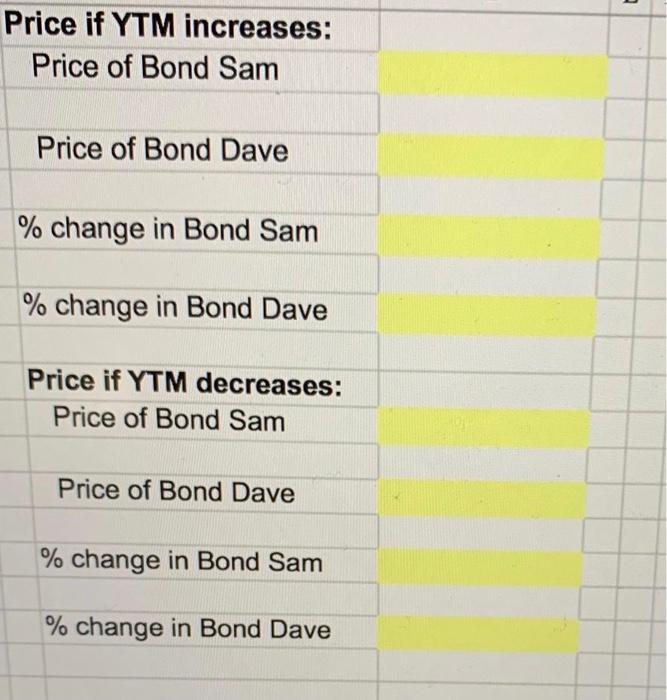 whereas Bond Dave has 20 years to maturity. If interest rates suddenly