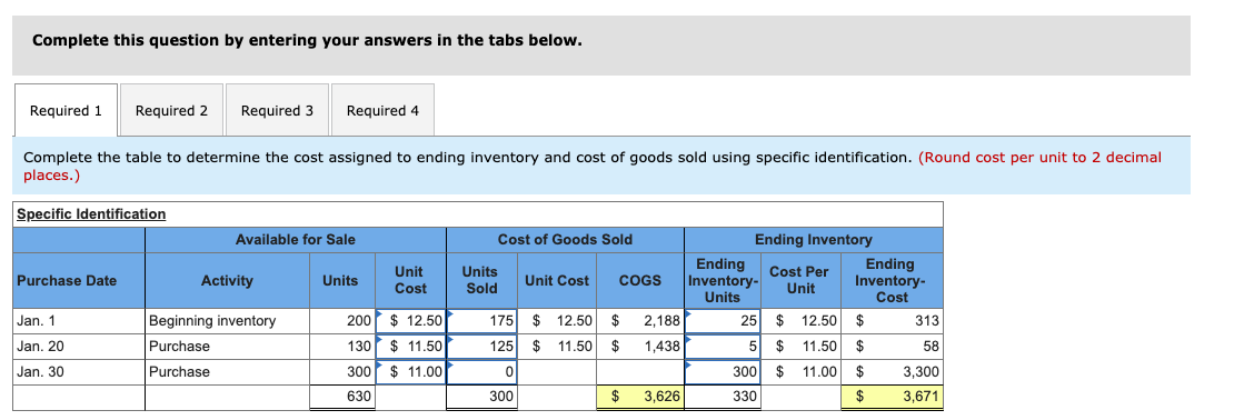 question. Required information [The following information applies to the questions displayed below.)