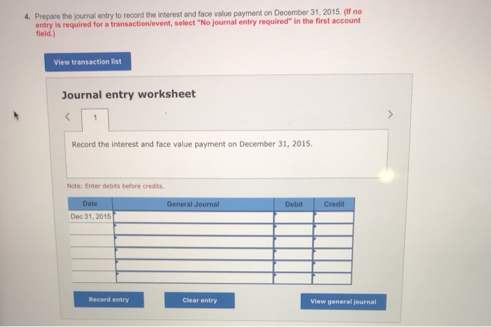December 31, 2015. On the issue date, the market interest rate was
