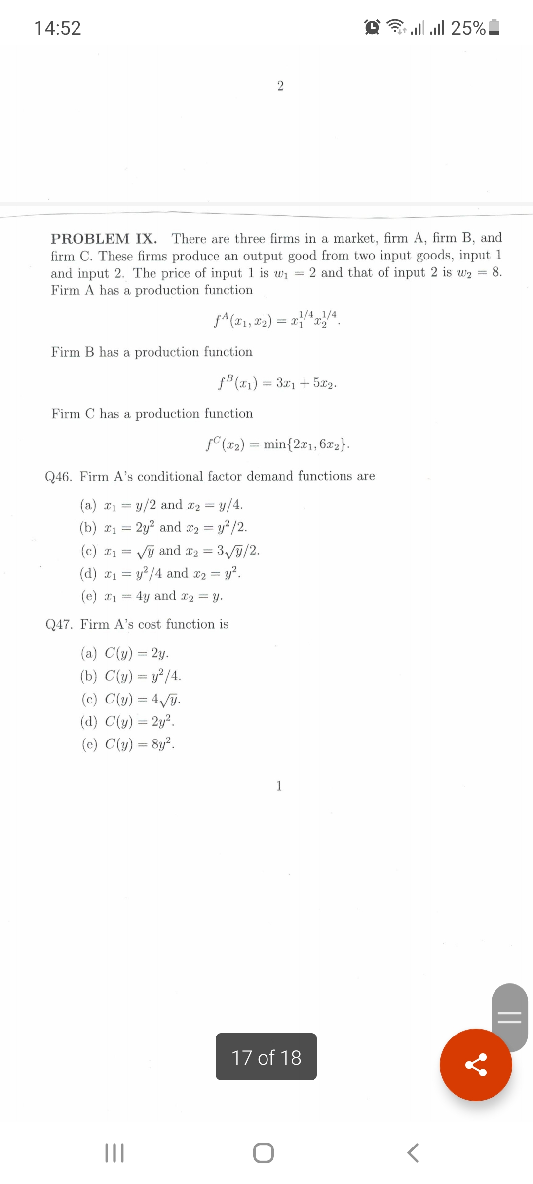  14:52 ' "3nd\" .III 25%. PROBLEM IX. There are three rms