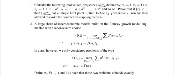 Please attach correct calculation thank you 1. Consider the following (real valued)