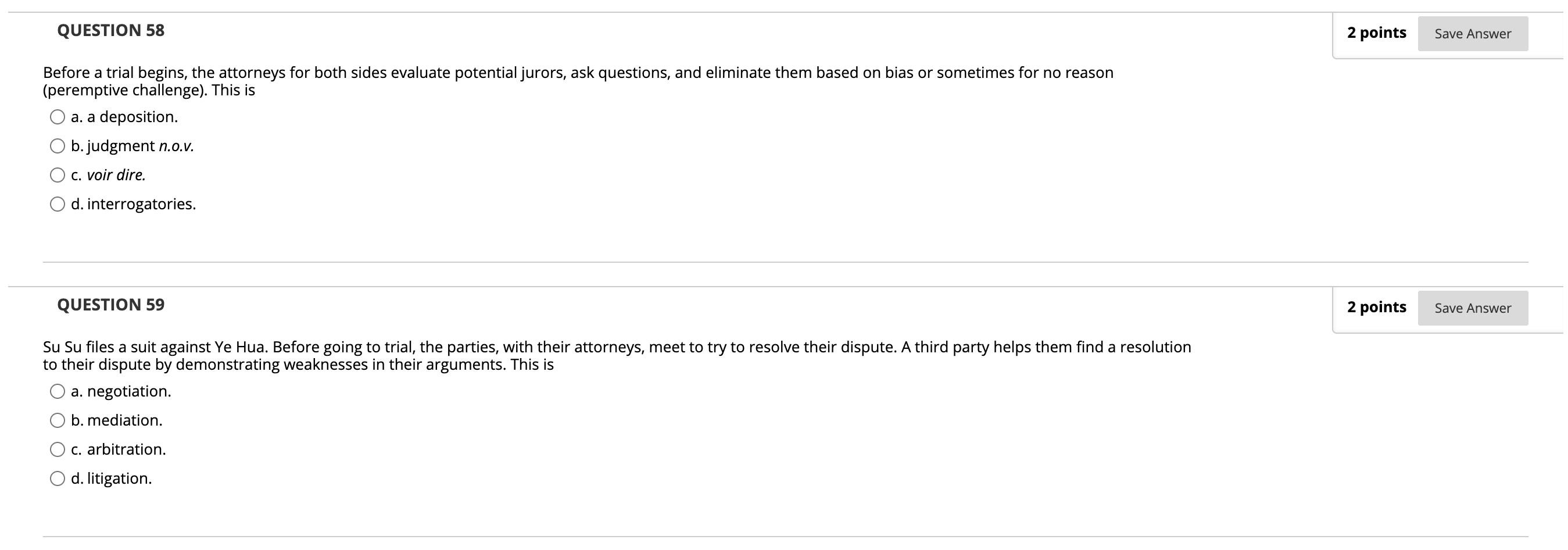 in a Michigan harbor. Homer and Ned are residents of Ohio. Ned