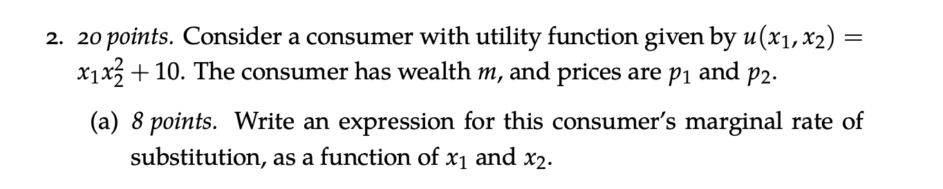 preferences with the following characteristics: (a) commodity 1 is a bad, (b)