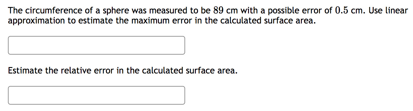 find our approximation for 16.1 is NOTE: For this part, give your