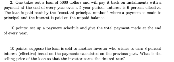 please hand-write or type out work, not a spreadsheet 2. One