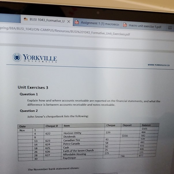  accounting th BUSI 1043 Formative U x B Assignment 1 (1)
