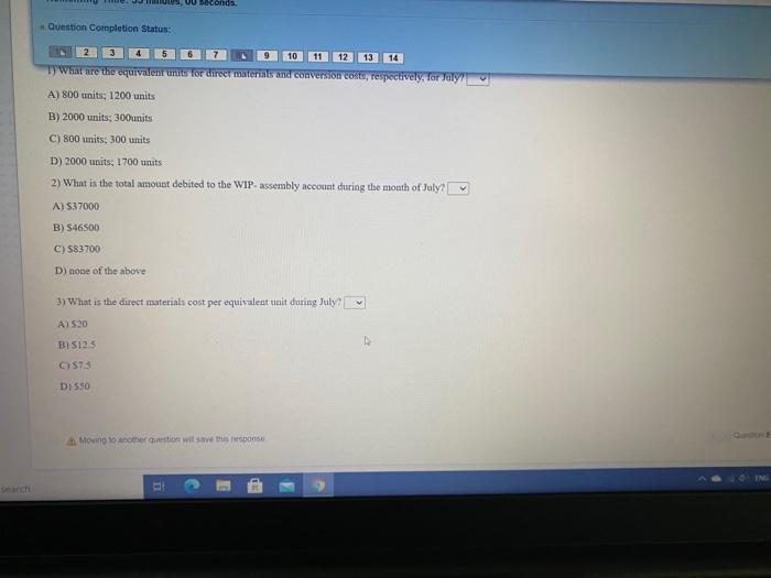 Work in process inventory (31/12/2019) Manufacturing costs incurred during 2019 finished goods