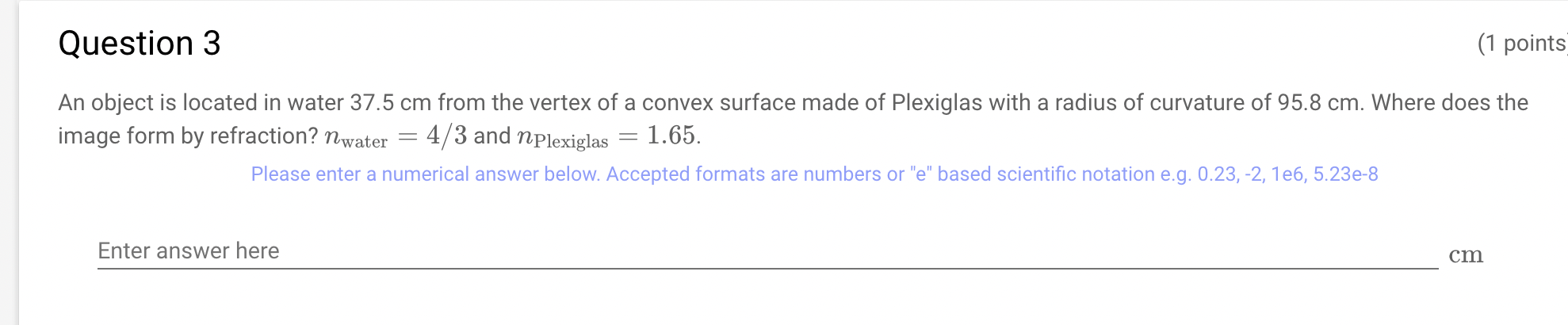 a 789 mm-focal length telephoto lens? M ii Please enter a numerical