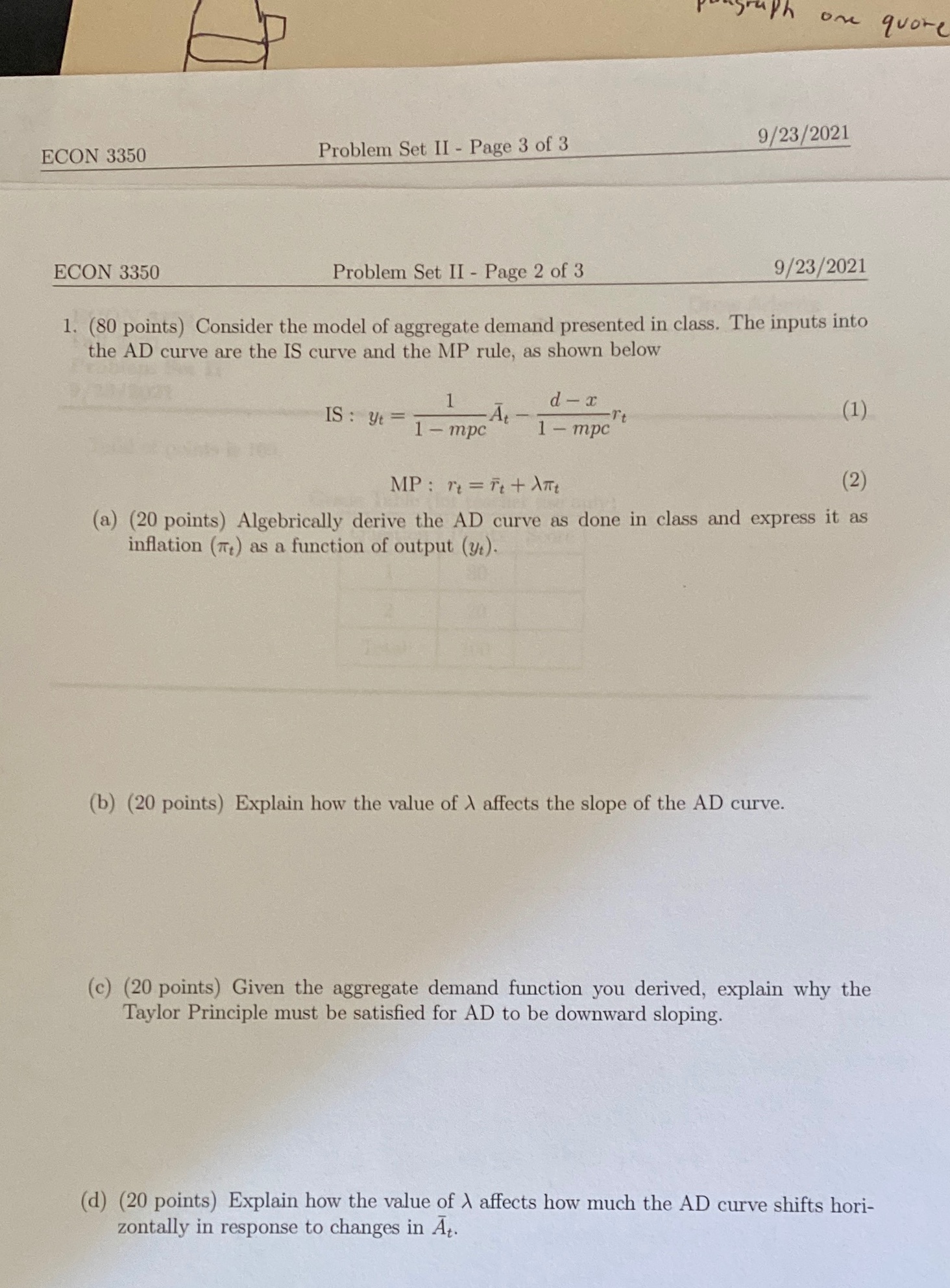 Assignment is due today. If you could help me by answering I'll