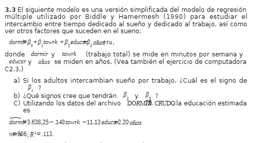  3.3 El siguiente modelo es una version simplificada del modelo de