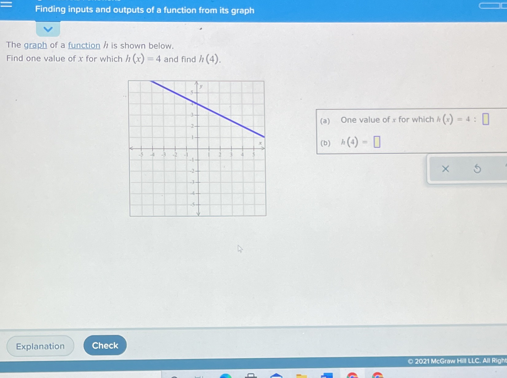  Finding inputs and outputs of a function from its graph The