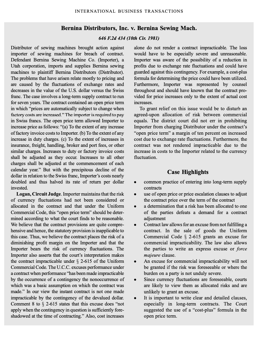 May I have an explanation through the case analysis please? INTERNATIONAL BUSINESS