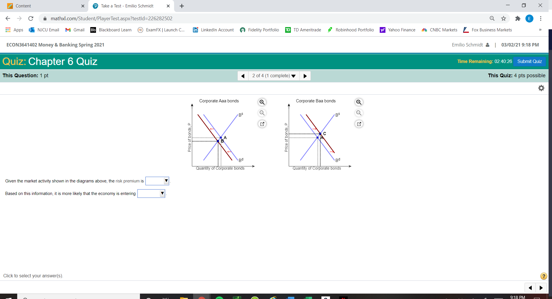  Content X Take a Test - Emilio Schmidt X + X