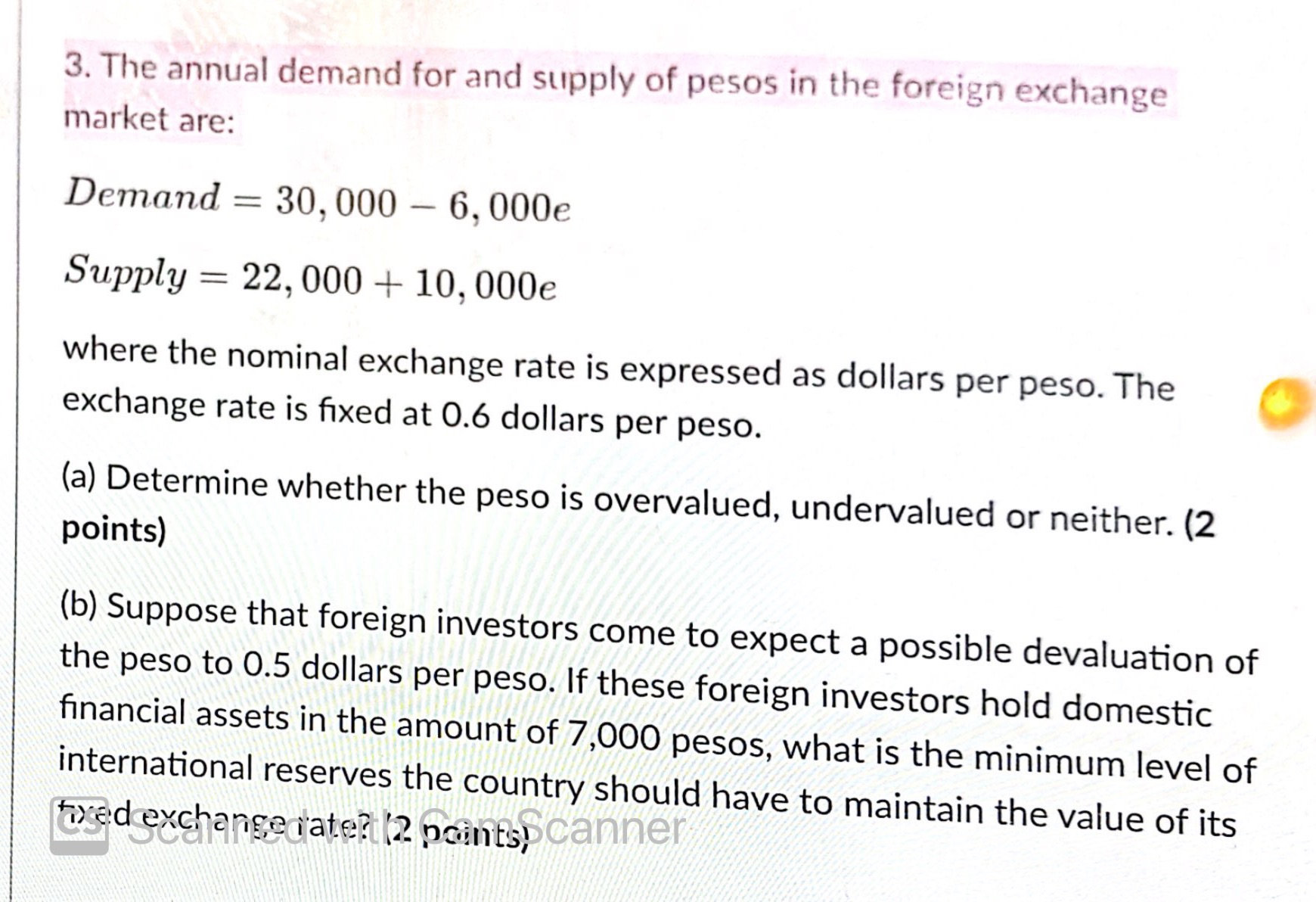 pls help me (with the calculation also) Thanks a lot 3. The