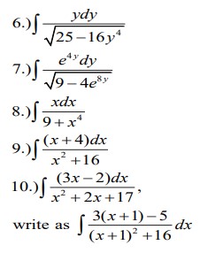 Perform the indicated integrations. Please answer directly with a solution first before