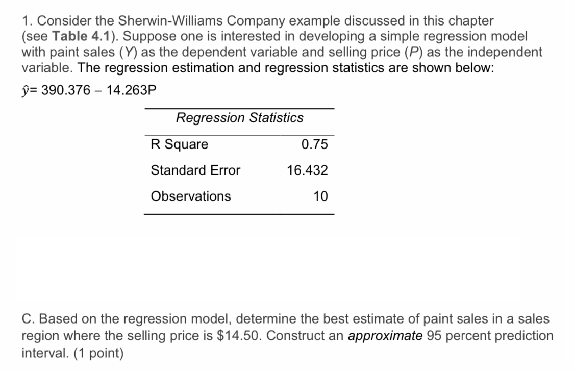 please explain 1. Consider the Sherwin-Williams Company example discussed in this chapter