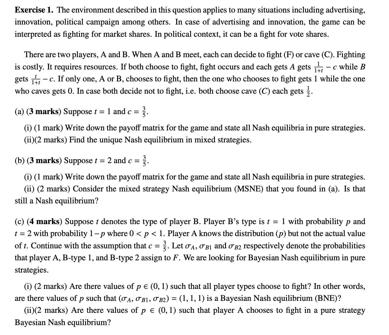 Exercise 1 is only a reference, please only answer Exercise 2 Exercise