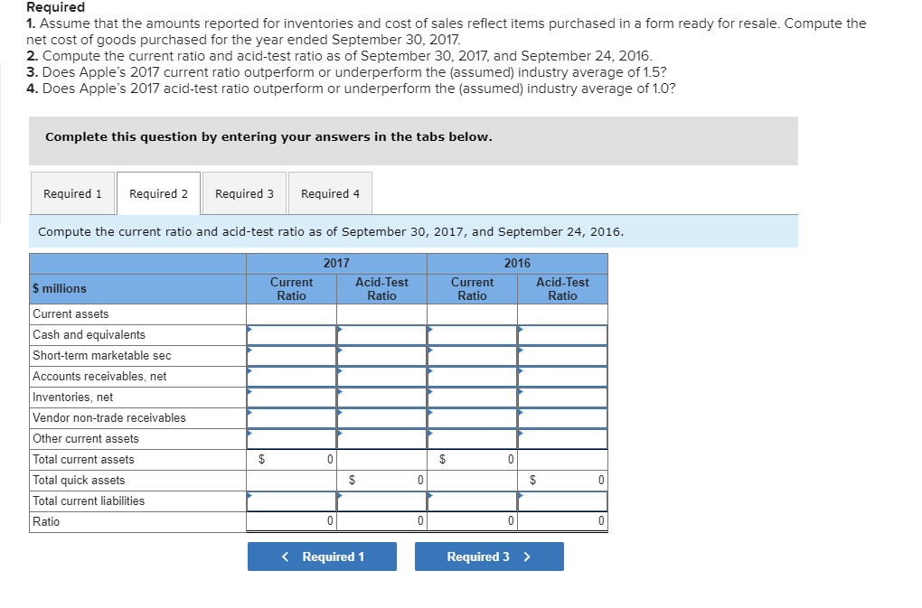 of sales reflect items purchased in a form ready for resale. Compute