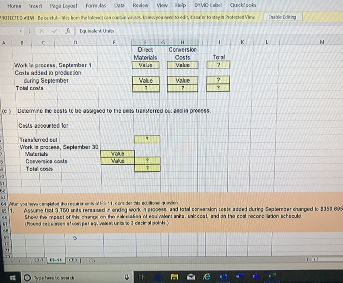 Label QuickBooks 0 PROTECTED VIEW Bewe e s from the Wernet can