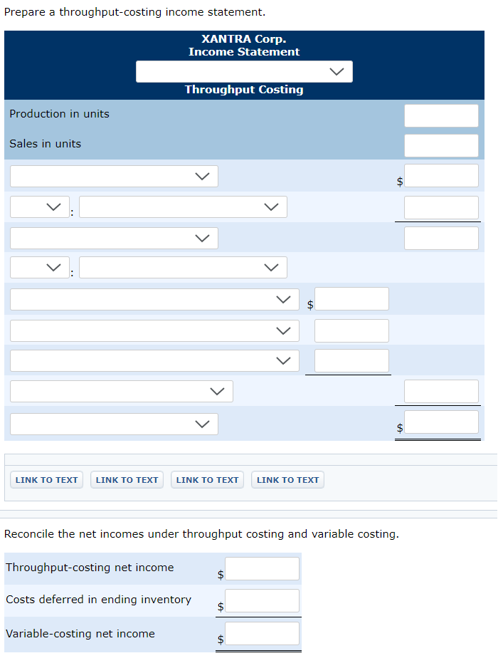 sold Selling price 19,500 pairs 18,000 pairs $220 per pair Production information: