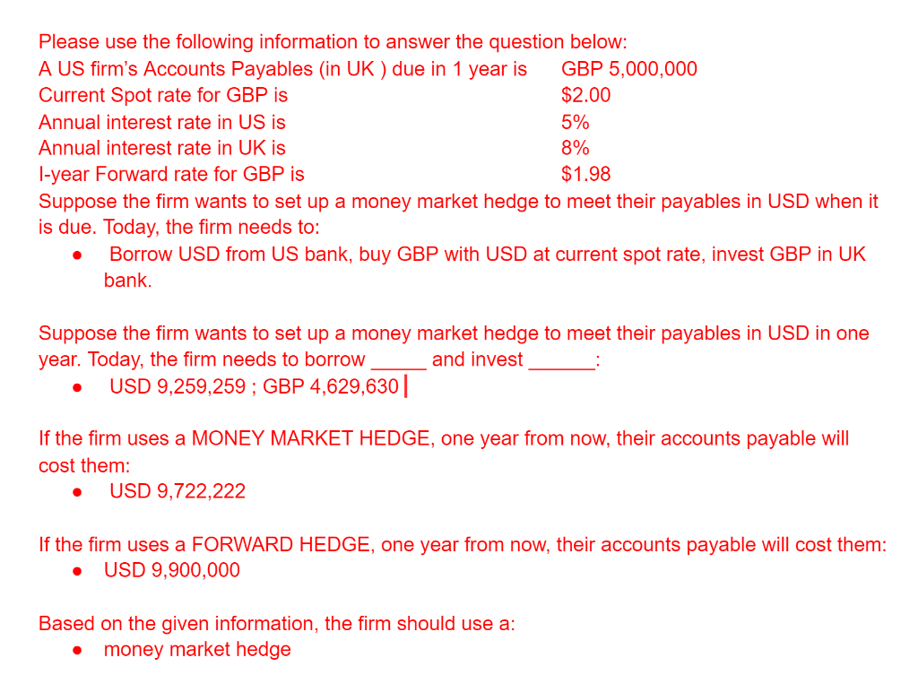Answers are given, please provide explanations. Please use the following information to