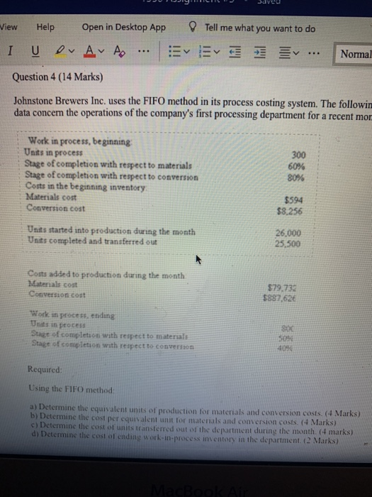  View Help Open in Desktop App I U OV A A.
