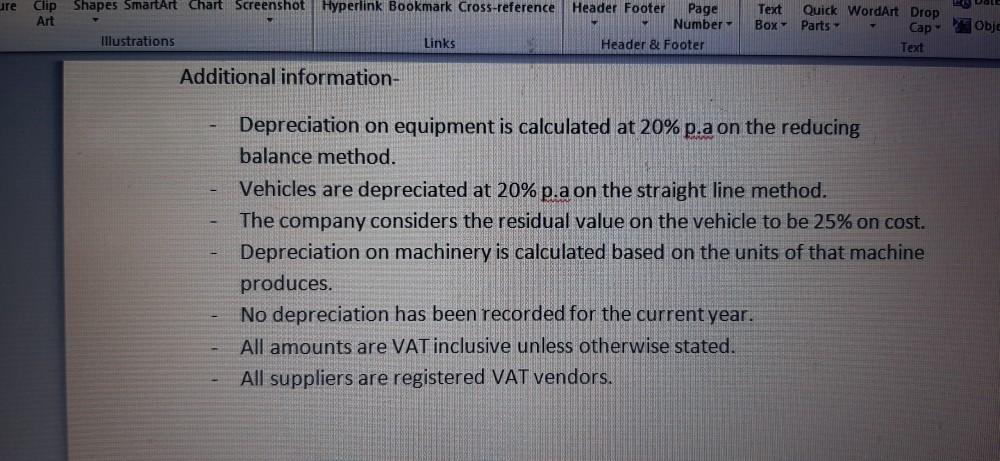 Illustrations Links Header & Footer Text Quick WordArt Drop Box Parts "