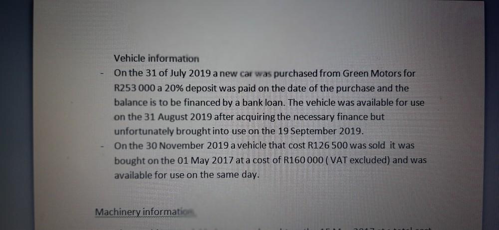 Text Jemima Enterprises have below the extract from the trial balance as