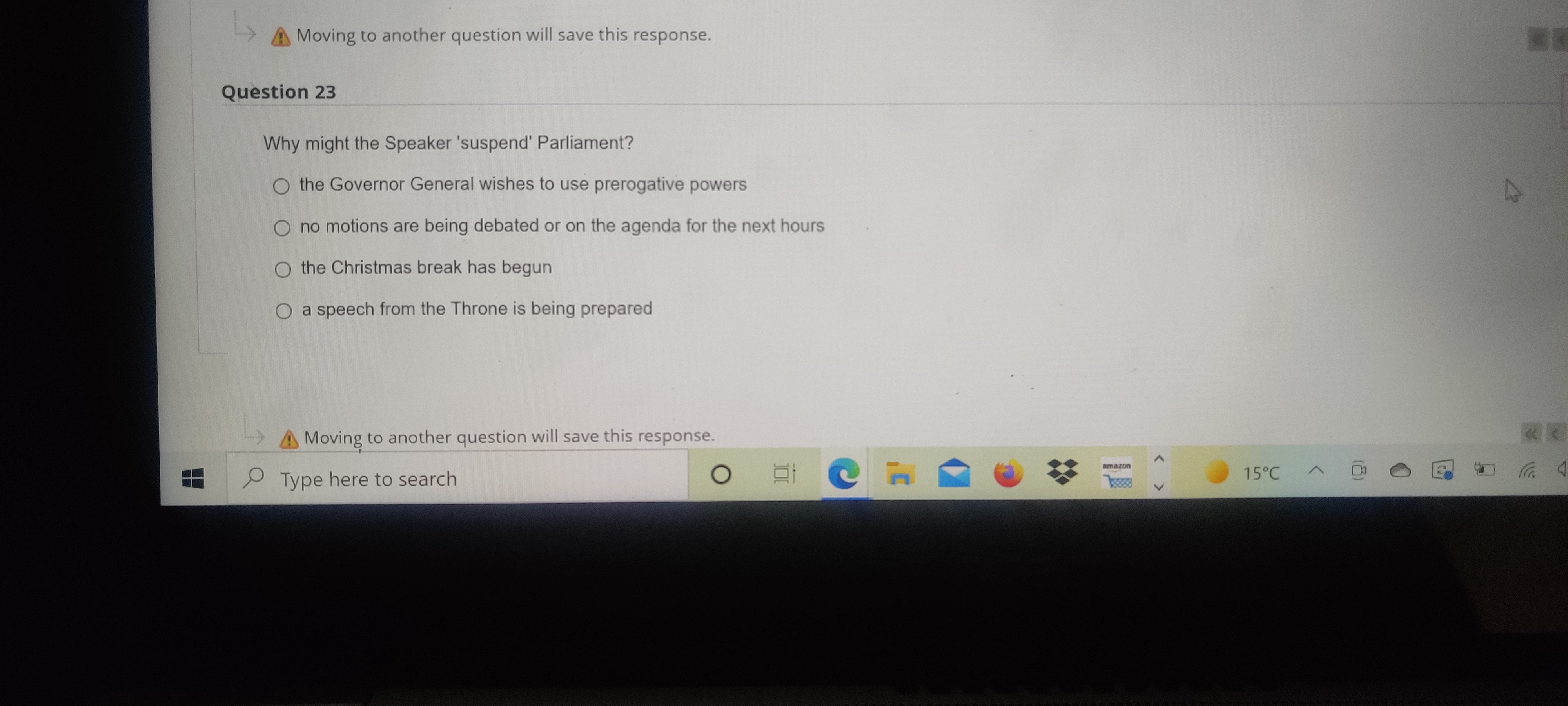 generally followed a regional view of Canada like the Senate has. O