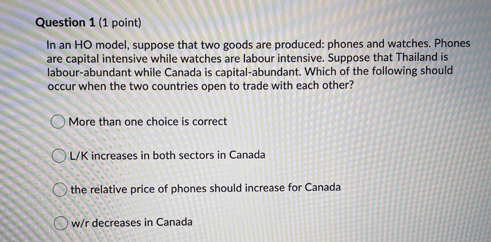 bbbbbbbbbbbbbbbbb Question 1 (1 point) In an HO model, suppose that two