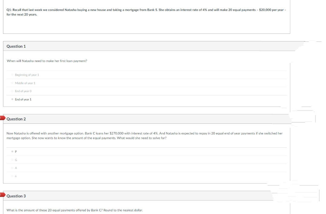 answer only 2 and 3 correct and explain. Q1: Recall that last