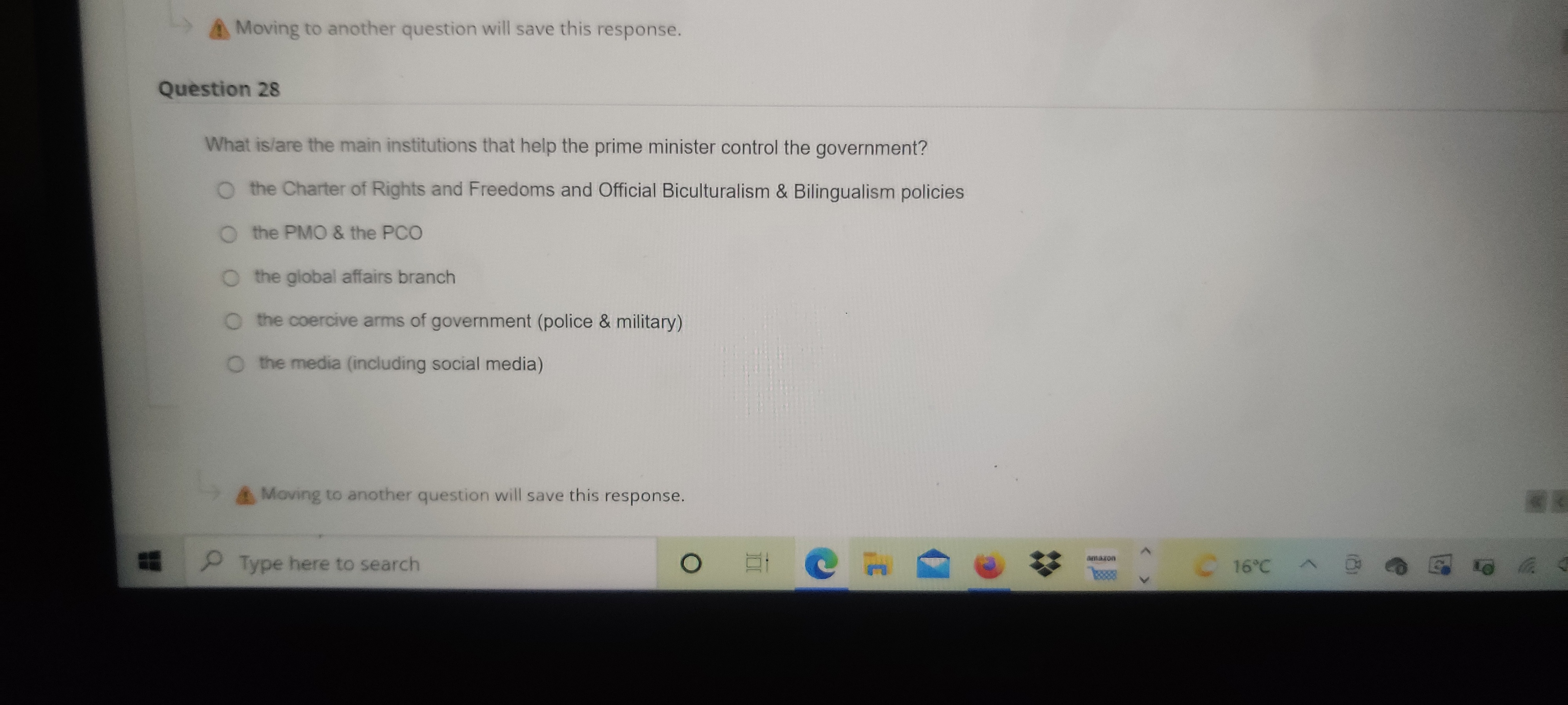 for his or her department's actions. That means that when a serious