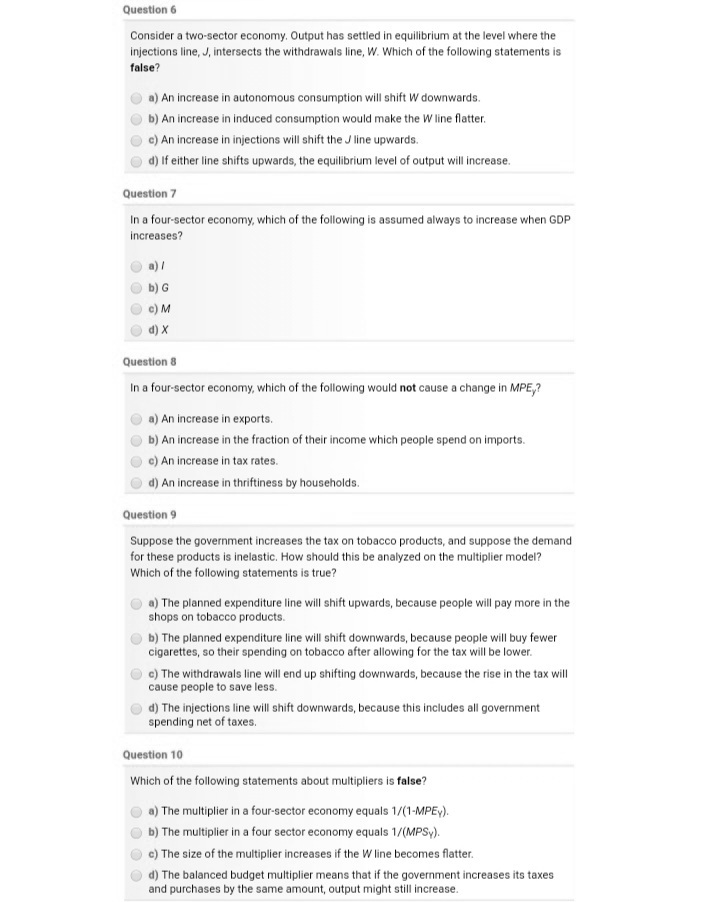 Hello I need explanation please for better reference Question 6 Consider a