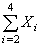Given the data X1 = 1, X2 = 4, X3 = 5,