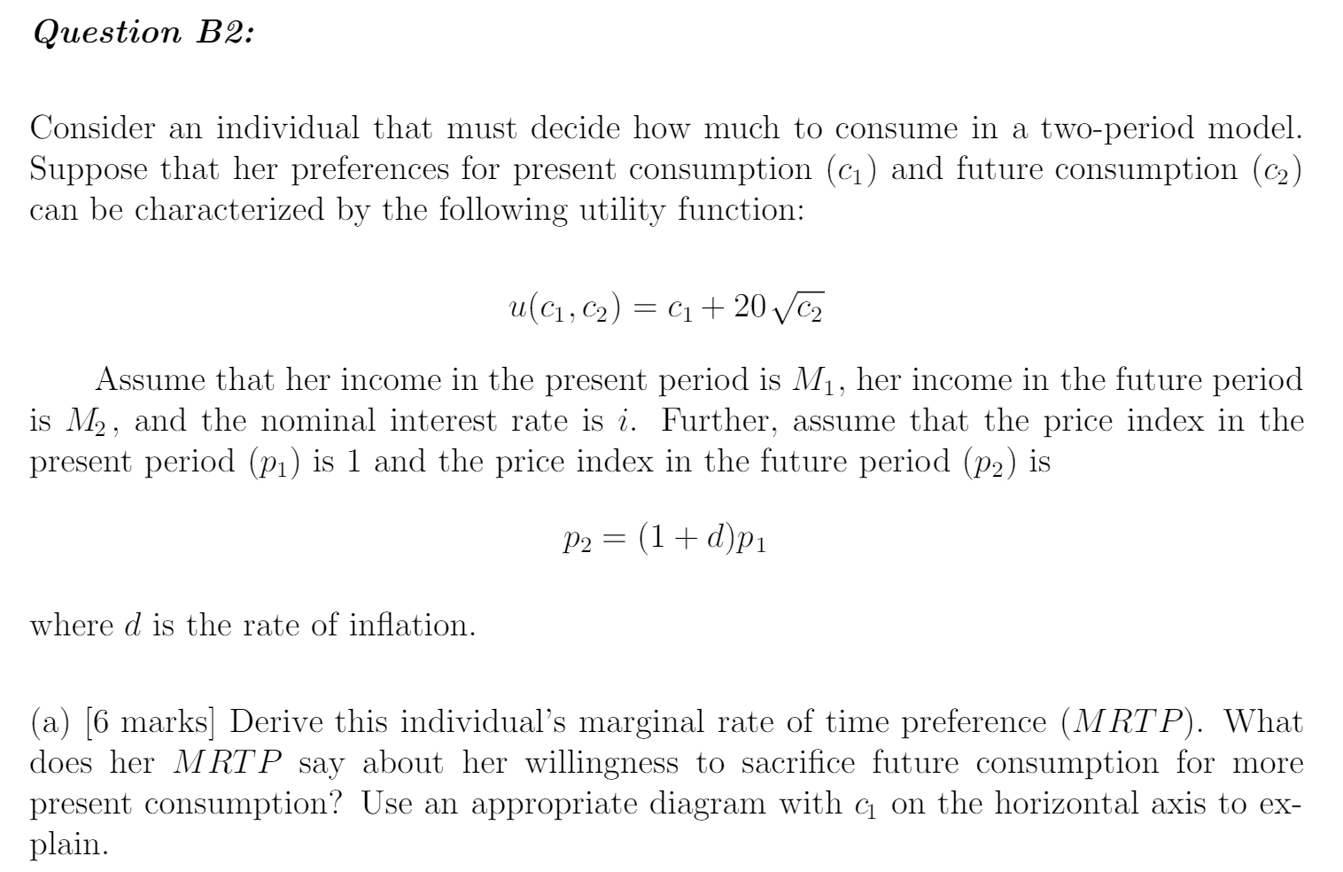 Very struggled with this question. Question 32: Consider an individual that must