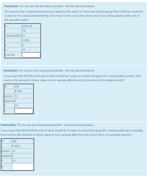  Instruction: Do not use any thousand separator. Use two decimal places