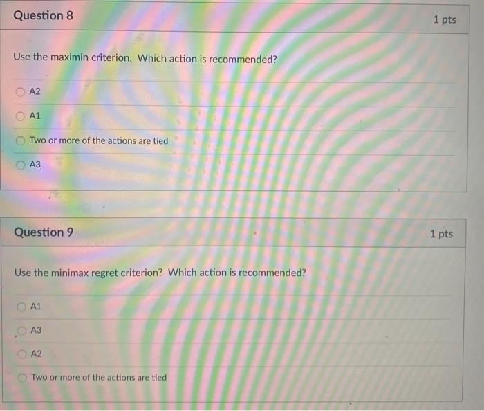must reject (A1), further analyze (A2), or accept (A3) a lot of