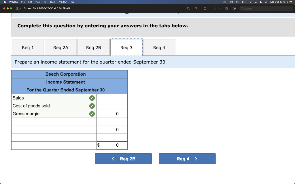 6.12.24 AM Q Search Beech Corporation is a merchandising company that is